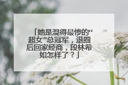 她是混得最惨的“超女”总冠军，退圈后回家经商，段林希如怎样了？