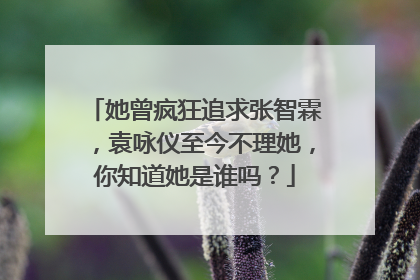 她曾疯狂追求张智霖，袁咏仪至今不理她，你知道她是谁吗？