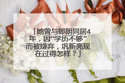 她曾与郎朗同居4年，因“学历不够”而被嫌弃，巩新亮现在过得怎样？