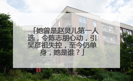 她曾是赵灵儿第一人选，令陈志朋心动，引吴彦祖失控，至今仍单身，她是谁？