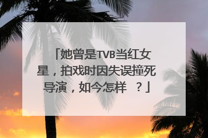 她曾是TVB当红女星，拍戏时因失误撞死导演，如今怎样 ？