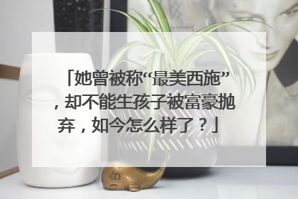 她曾被称“最美西施”,却不能生孩子被富豪抛弃,如今怎么样了?
