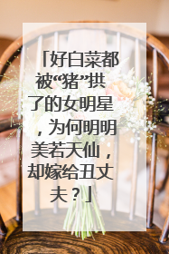 好白菜都被“猪”拱了的女明星,为何明明美若天仙,却嫁给丑丈夫?