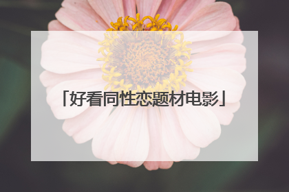 好看同性恋题材电影