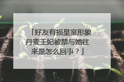 好友有损皇室形象丹麦王妃被禁与她往来是怎么回事?
