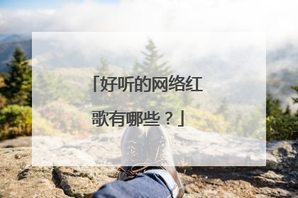 好听的网络红歌有哪些？