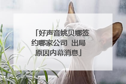 好声音姚贝娜签约哪家公司 出局原因内幕消息