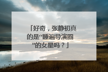 好奇,张静初真的是“睡遍导演圈”的女星吗?