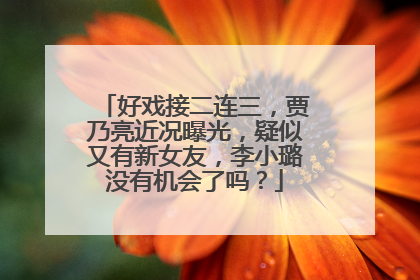 好戏接二连三，贾乃亮近况曝光，疑似又有新女友，李小璐没有机会了吗？