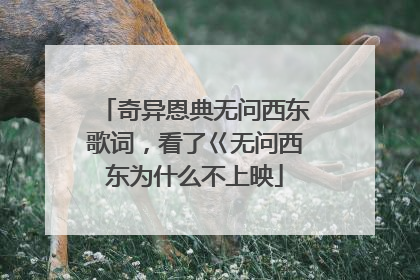 奇异恩典无问西东歌词，看了巜无问西东为什么不上映