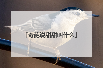 奇葩说甜甜叫什么