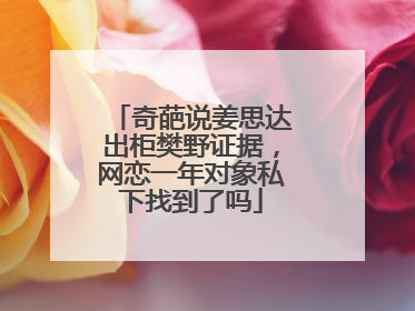 奇葩说姜思达出柜樊野证据，网恋一年对象私下找到了吗