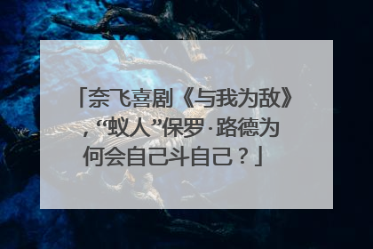 奈飞喜剧《与我为敌》,“蚁人”保罗·路德为何会自己斗自己?