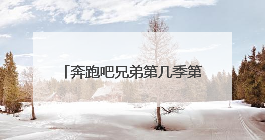 奔跑吧兄弟第几季第几期里面有林俊杰