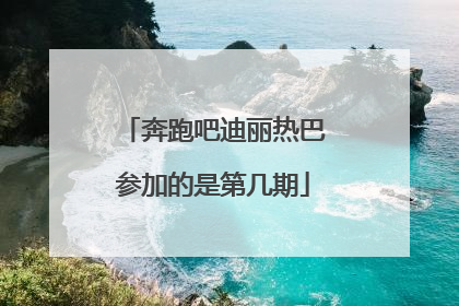奔跑吧迪丽热巴参加的是第几期