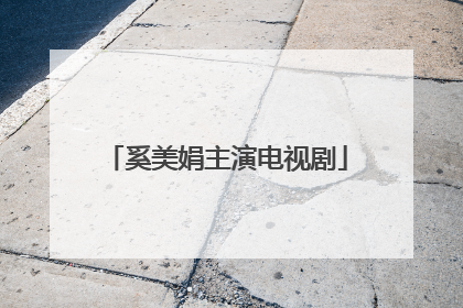 奚美娟主演电视剧