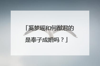 奚梦瑶和何猷君的是奉子成婚吗？