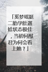 奚梦瑶挺二胎孕肚遛娃状态极佳，当初何猷君为何会看上她？