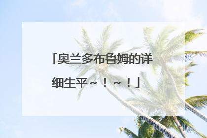 奥兰多布鲁姆的详细生平~!~!