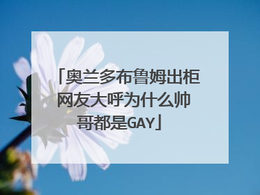 奥兰多布鲁姆出柜 网友大呼为什么帅哥都是GAY