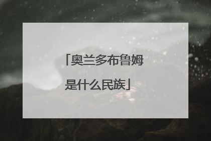 奥兰多布鲁姆是什么民族