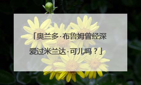 奥兰多·布鲁姆曾经深爱过米兰达·可儿吗？