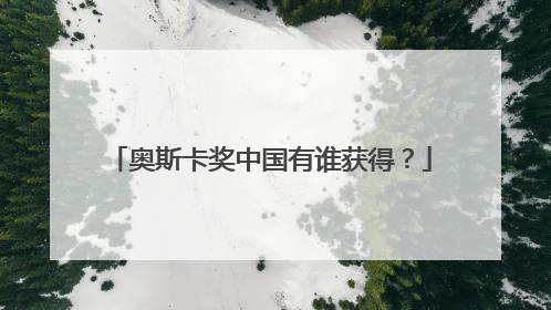 奥斯卡奖中国有谁获得？