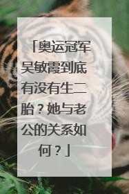 奥运冠军吴敏霞到底有没有生二胎？她与老公的关系如何？