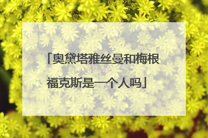 奥黛塔雅丝曼和梅根福克斯是一个人吗