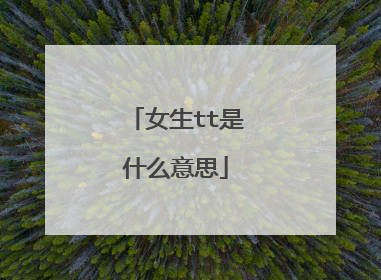 女生tt是什么意思