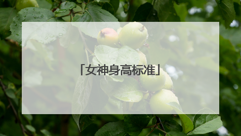 女神身高标准