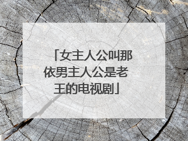 女主人公叫那依男主人公是老王的电视剧