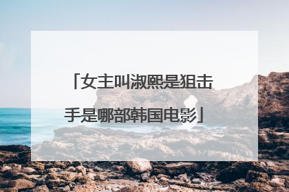 女主叫淑熙是狙击手是哪部韩国电影