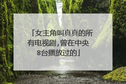 女主角叫真真的所有电视剧,曾在中央8台播放过的