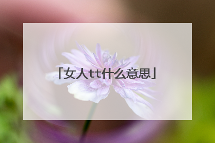 女人tt什么意思