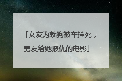 女友为就狗被车撞死，男友给她报仇的电影