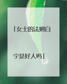 女士的法则白宁是好人吗