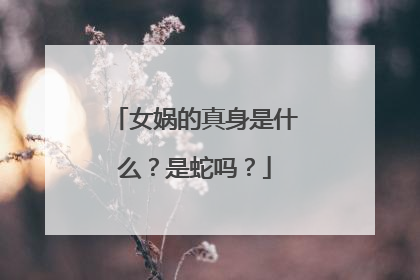 女娲的真身是什么？是蛇吗？