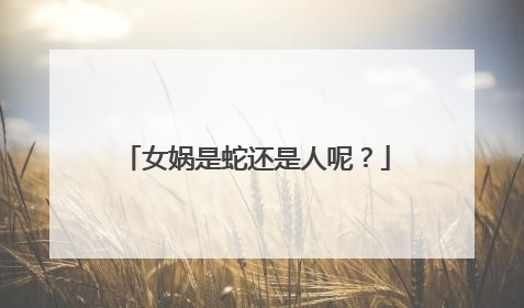 女娲是蛇还是人呢？