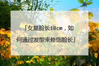 女星脸长18cm,如何通过发型来修饰脸长