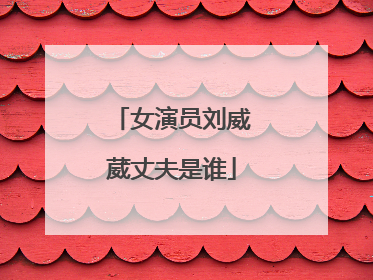 女演员刘威葳丈夫是谁