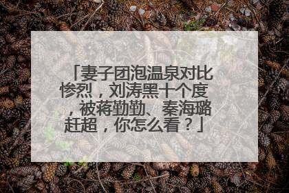 妻子团泡温泉对比惨烈,刘涛黑十个度,被蒋勤勤、秦海璐赶超,你怎么看?