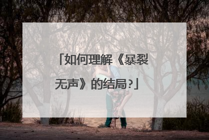 如何理解《暴裂无声》的结局?