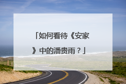 如何看待《安家》中的潘贵雨?