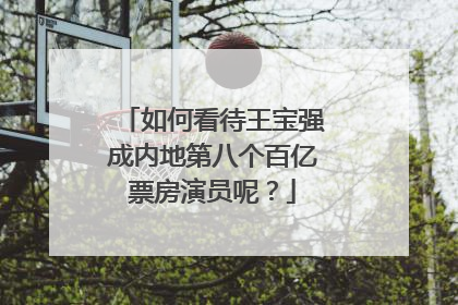 如何看待王宝强成内地第八个百亿票房演员呢?