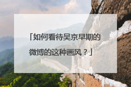 如何看待吴京早期的微博的这种画风?