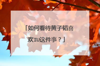 如何看待黄子韬喜欢IU这件事?