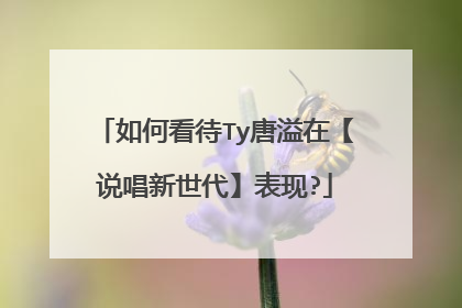 如何看待Ty唐溢在【说唱新世代】表现?