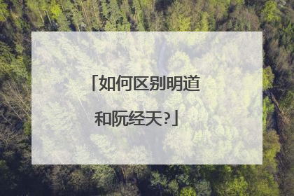 如何区别明道和阮经天?