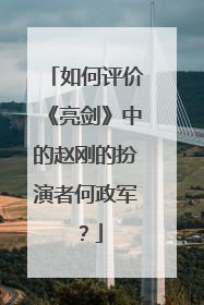 如何评价《亮剑》中的赵刚的扮演者何政军？